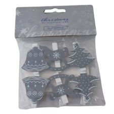 BALA - HOLDING Bt. Fa csipesz, fenyő-hintaló-harang 5cm karácsonyfadísz