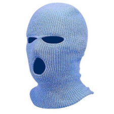 Balaclava - kötött maszk 3 nyílással (kék) maszk