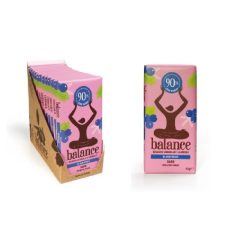 Balance étcsokoládé tábla áfonya ízesítéssel 100 g csokoládé és édesség