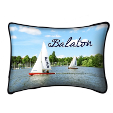  Balaton díszpárna, vitorlások lakástextília