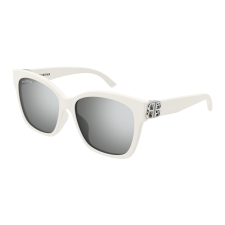 Balenciaga BB0102SA-016 SHINY WHITE FLASH SILVER napszemüveg napszemüveg