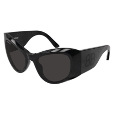 Balenciaga BB0393S 003 SHINY BLACK "HANGER" GLITTER HAVANA GREY napszemüveg napszemüveg