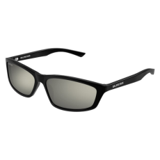 Balenciaga BB0401S 002 SHINY SOLID BLACK WHITE MIRROR napszemüveg