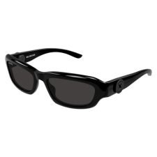 Balenciaga BB0409S 001 SHINY SOLID BLACK GREY napszemüveg napszemüveg