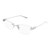 Balenciaga BB0490O 001 SILVER DEMO LENS szemüveg