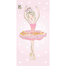 Balett, Balerina Dance fürdőlepedő, strand törölköző 70x140cm babatörülköző, kifogó