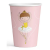 Balett Little Dancer papír pohár 8 db-os 250 ml