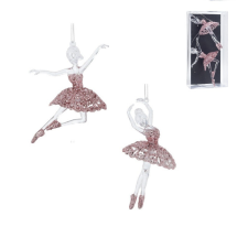  Ballerina akasztós pink műa 15cm 2db-os dekorációs kellék