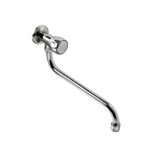 BALLETTO mosdó csaptelep hidegvízhez, kerámia szelep, króm, 25cm hosszú csőr csaptelep