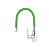 Balletto mosogató csaptelep hajlékony szilikon kifolyó csővel, zöld (81124)
