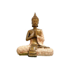 Balnea Buddha ülő szobor 20 cm - KRÉM szín dekoráció