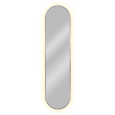 Baltica Design Tiny Border Pastille tükör 40x155 cm ovális világítással ezüst 5904107905662 fürdőszoba kiegészítő