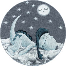 Bambi 840 BLUE 120 x 120 -kör szőnyeg lakástextília
