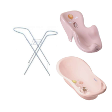 Bambi Fürdetési Szett 102cm - Púder Bambi babafürdőkád