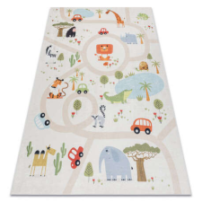 BAMBINO 1165 mosható szőnyeg Állatkert gyerekeknek csúszásgátló - bézs 140x190 cm lakástextília