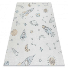 BAMBINO 1278 mosható szőnyeg tér űrrakéta gyerekeknek csúszásgátló - krém 140x190 cm lakástextília