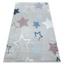  BAMBINO 48130 mosható szőnyeg Csillagok gyerekeknek csúszásgátló - bézs / szürke 80x150 cm lakástextília