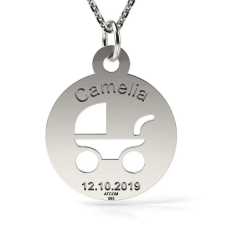  Bambino ezüst medál lánc nyaklánc