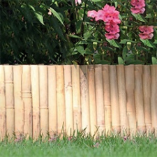  Bamboo Border - bambusz szegély, barna (0.35m x 1m) bambusz ágyásszegély kerti dekoráció
