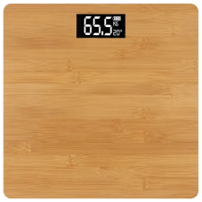 Bambusz lcd fürdőszoba mérleg 180kg mérleg