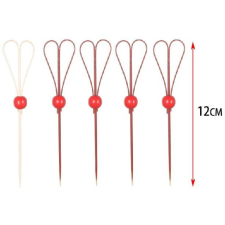  BAMBUSZ NYÁRS 12CM PIROS GYÖNGYÖK 12DB party kellék