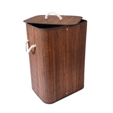  Bambusz Szennyeskosár - barna - 100 Literes - Kivehető Béléssel + AJÁNDÉK bútor