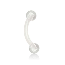 Banán piercing PTFE - clear testékszer