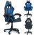 BANDIT Blue Thunder Gamer szék derék- és fejpárnával - fekete-kék