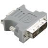 Bandridge DVI-Adapter DVI-A 12 + 5-Pólusú Dugó - VGA Aljzat Szürke