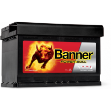 Banner Power Bull 12V 74Ah 680A Jobb+ akkumulátor (P74 12) autó akkumulátor