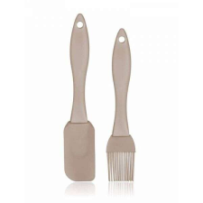 Banquet Culinaria szilikon kenőecset és spatula szett - 2 darabos - barna konyhai eszköz