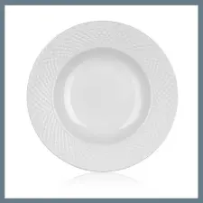 Banquet DIAMOND LINE mély kerámia tányér, 22,2 cm, fehér 60322120 tányér és evőeszköz