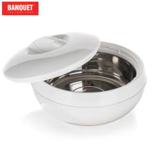  Banquet Fedős termosz edény AVANZA 0,6 l, fehér 15975201 termosz