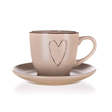 Banquet Kerámia Csésze+Alj 260Ml 60324965 konyhai eszköz