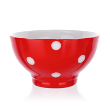  BANQUET Kerámia tál 13 cm, piros pöttyös 60K1575-C edény