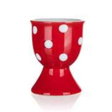 Banquet Kerámia tojástartó DOTS 7 cm, piros konyhai eszköz
