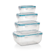  BANQUET LEYA Műanyag tálkészlet 0,4/0,8/1,4/2,3 l, 4 db (A26061)