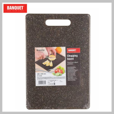 Banquet Műanyag vágódeszka GRÁNIT Sötétbarna 30 x 20 x 0,8 cm 12702001 konyhai eszköz