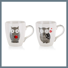 BANQUET OWL kerámia bögre, 240 ml, vegyes minták 60221587 bögrék, csészék