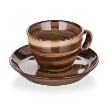  BANQUET PALAS Csésze és csészealj 90 ml, barna 60322822 bögrék, csészék