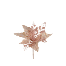  Barack színű művirág csillám díszítéssel dekoráció