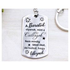  Barátok mint a csillagok acél medálos kulcstartó kulcstartó