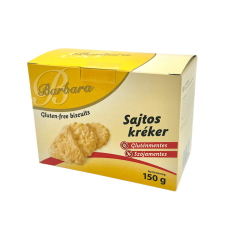 Barbara GLUTÉNMENTES SAJTOS KRÉKER - 150G reform élelmiszer