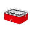 BARBECOOK BC-CHA-1019 Carlo asztali faszenes grill, piros, 44x33x21cm