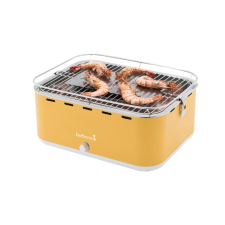 BARBECOOK Carlo asztali faszenes grill 44x33x21cm sárga (BC-CHA-1016) grillsütő