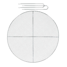 Barbecue, BBQ grill rács, levehető fogóval, 60 cm-es (FF506) kerti sütés és főzés