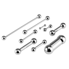 Barbell golyó végekkel 14mm hosszú (ezüst színű) testékszer