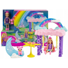  Barbie Dreamtopia Chelsea szivárvány játékszett -Fairy Tree House barbie baba