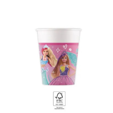 Barbie Fantasy papír pohár 8 db-os 200 ml FSC party kellék