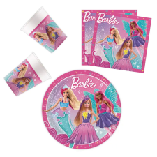Barbie Fantasy party szett 36 db-os 23 cm-es tányérral party kellék
